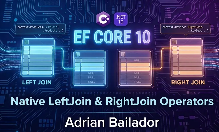 LeftJoin and RightJoin in EF Core 10 – by Adrian Bailador Panero