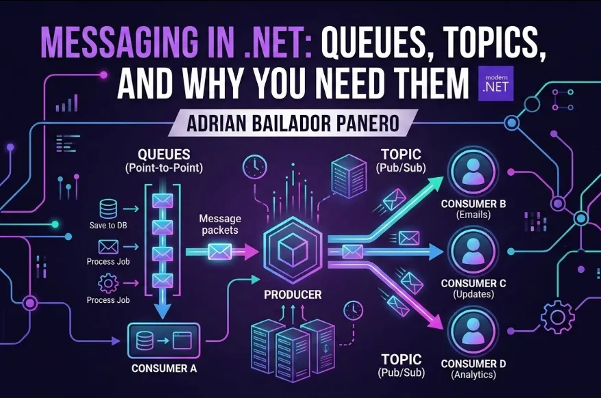 Messaging in .NET: Queues, Topics, and Why You Need Them – by Adrian Bailador Panero