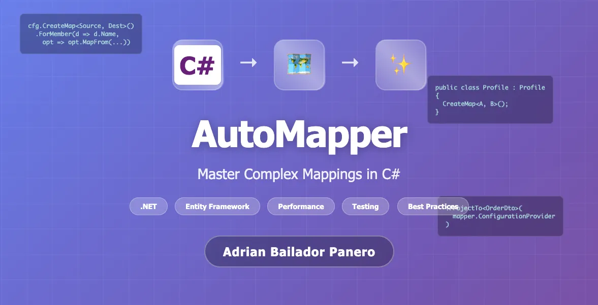 AutoMapper: Mastering Complex Mappings in C# – by Adrián Bailador Panero