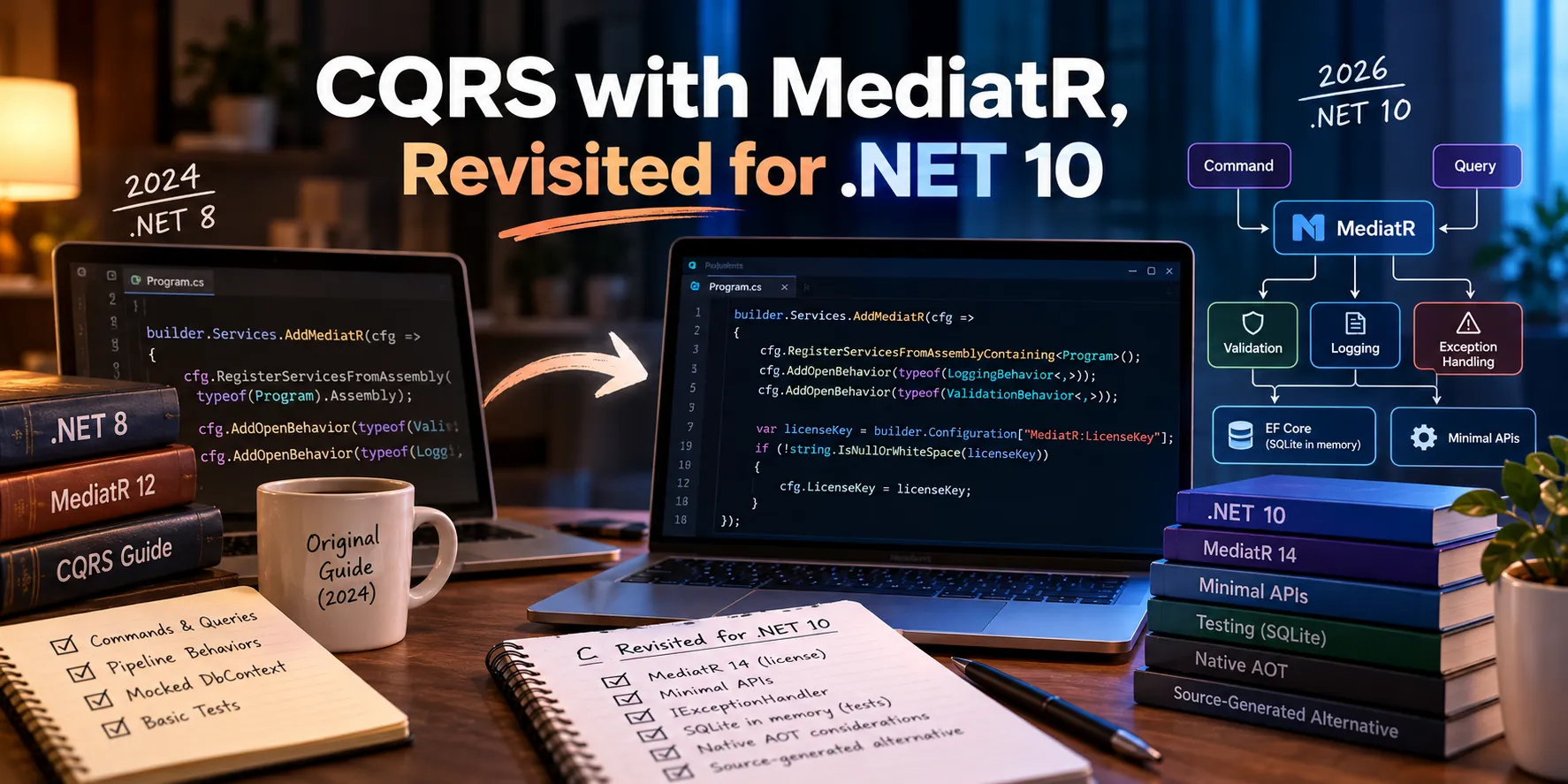 CQRS with MediatR, Revisited for .NET 10 – by Adrian Bailador Panero