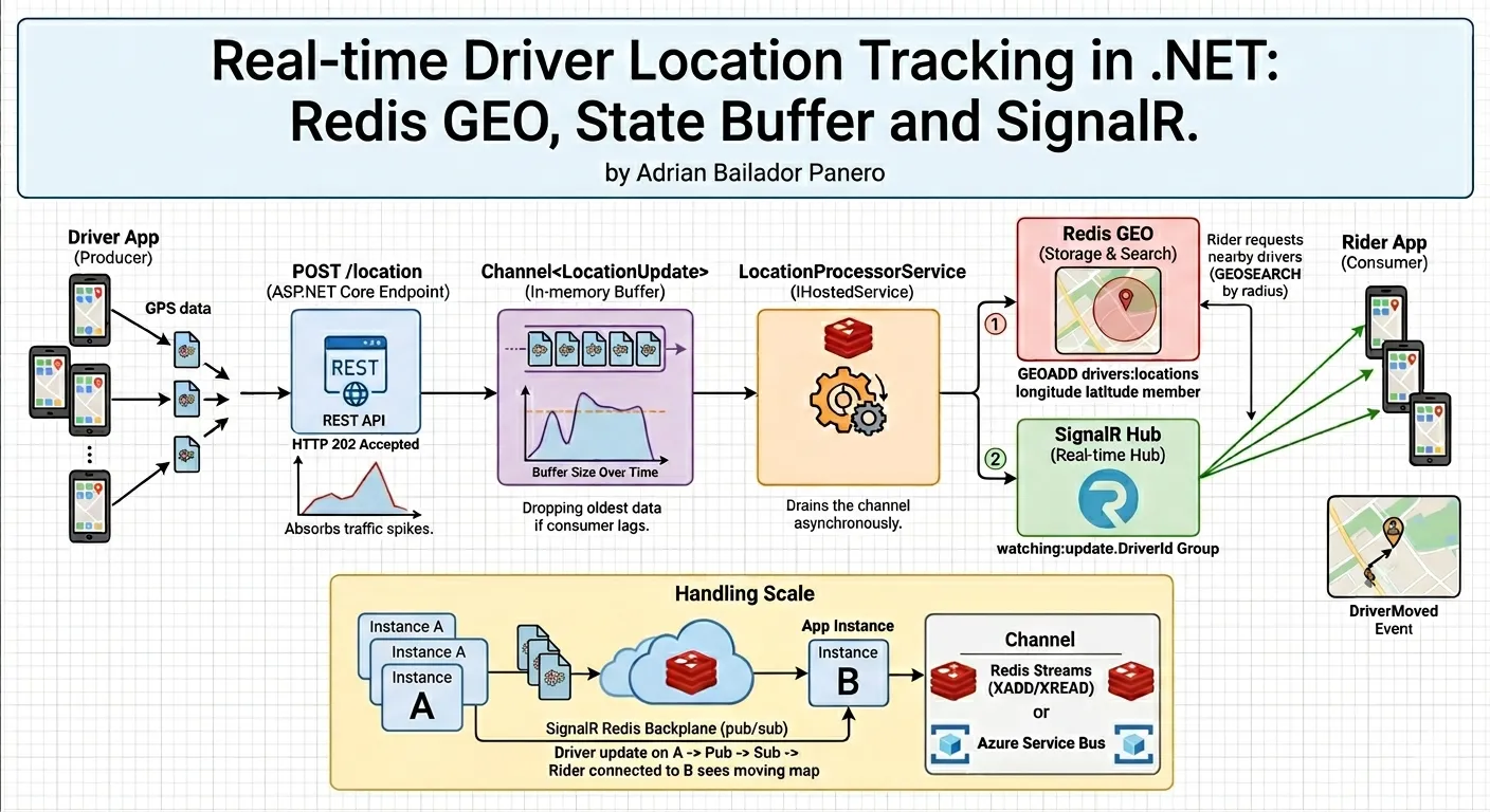 Real-time Driver Location Tracking in .NET – by Adrian Bailador Panero