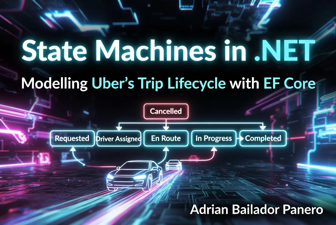 State Machines in .NET: Modelling Uber's Trip Lifecycle – by Adrian Bailador Panero